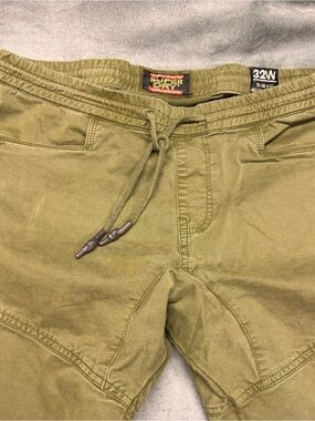 Superdry Olive Green Drawstring Joggers